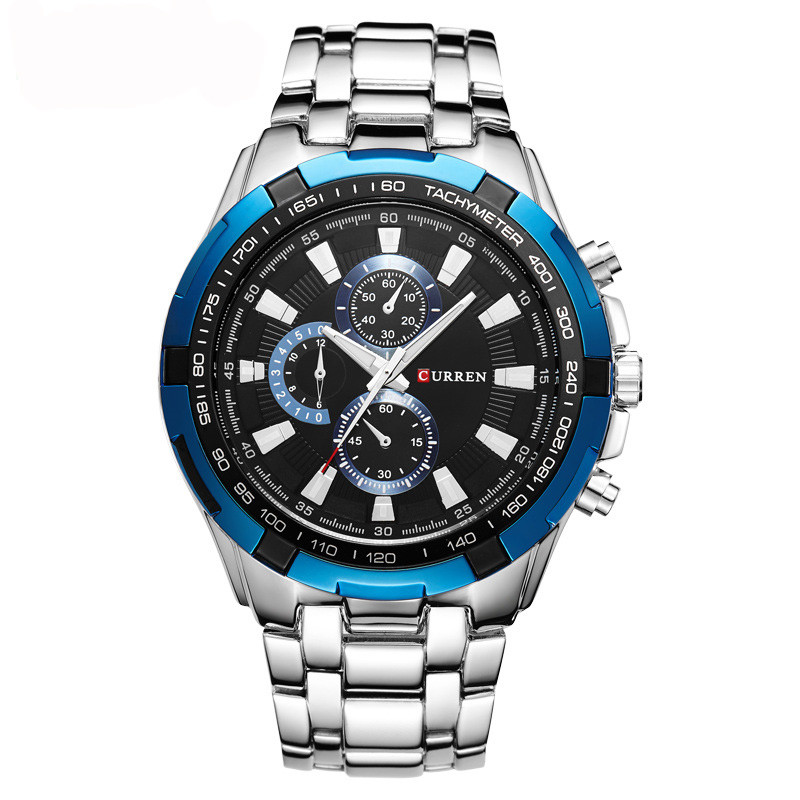 SW-1233 men water resistant Curren stainless steel hand watch