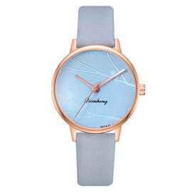 WJ-8453 Hadiah Berkualitas Baik Putih Fashion Wanita Alloy Watch Case Kulit Band Strap Watch